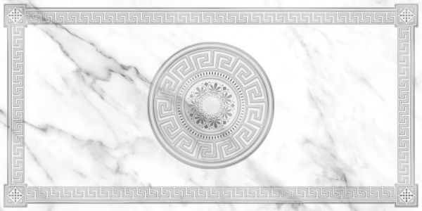 Керамическая плитка Олимпия 2 Декор 600*300  серебро светлый (1*8)  VINCHI  для ванной комнаты