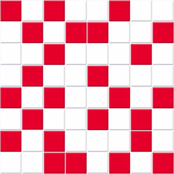 Мозаика Радуга 11 Мозаика 200*200 красная (1*5) 2020-54