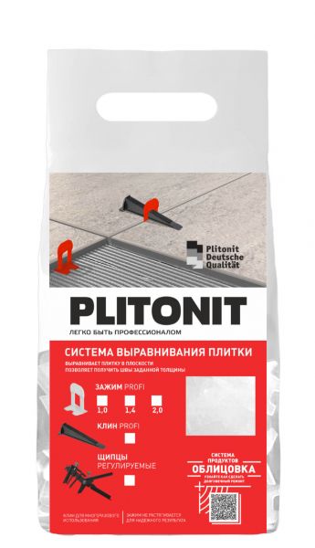PLITONIT зажим  SVP-PROFI, 2мм., 100шт в пакете