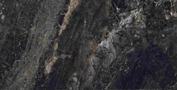 Керамогранит Marble Dark 600x1200 полированный черный MOG501