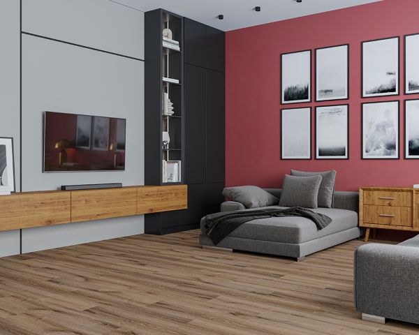 Каменно-пластиковый композит SPC ALTA STEP PERFECTO Дуб Классический 8803  5мм/0,3мм на замках, V4, на подложке