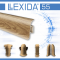 Плинтус ПВХ LEXIDA Л55 55х23х2200мм 229 Дуб Латте