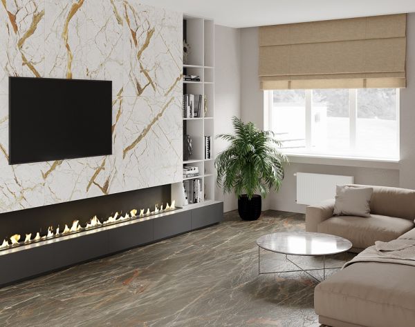 Bari Керамогранит 600*1200 белый (0,72*2=1,44) 1сорт ВКЗ