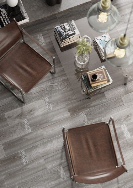 Шэдоу керамогранит 200*600*8,5мм серый (0,12*8*64) Ласселсбергер