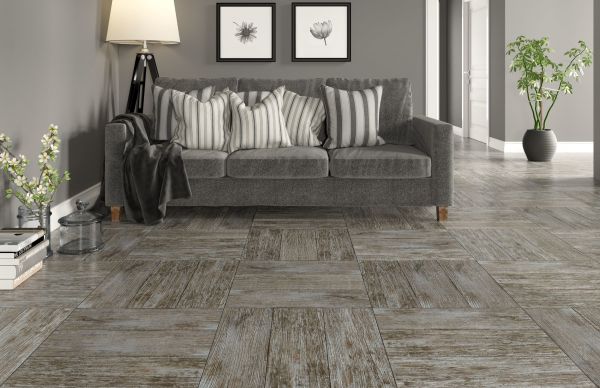 Вестерн Вуд керамогранит 199*603*8,5мм серый (0,12*8=0,96*64) Ласселсбергер