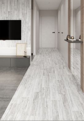 Вяз Керамогранит глазурованный серый 147*594 (0,087*15=1,31*50) Березакерамика