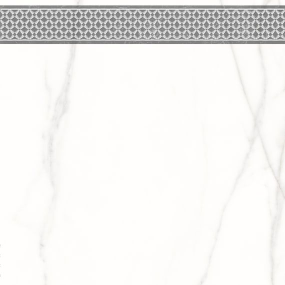 Каррара Нова керамогранит Декор 1 450*450*8 белый Ласселсберг