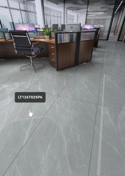Керамогранит LT126T9B025PA 1200*600*9 серый мрамор полированный (0,72*3) Китай