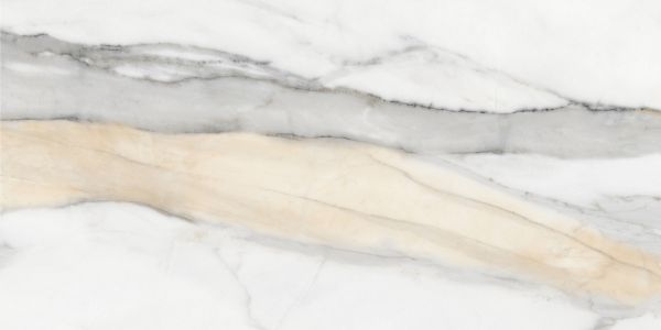 Керамогранит JF12123DJ 1200*600*9 полир.мрамор бело-серый с зол.прожилками (0,72*2) Китай