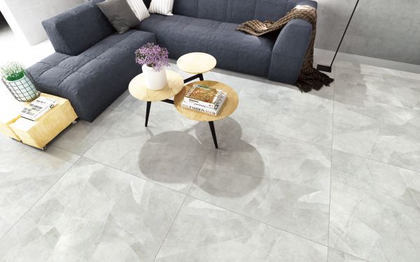 Керамогранит CB6Y027PA 600*600*8 светло-серый мрамор полированный (0,36*4*40)