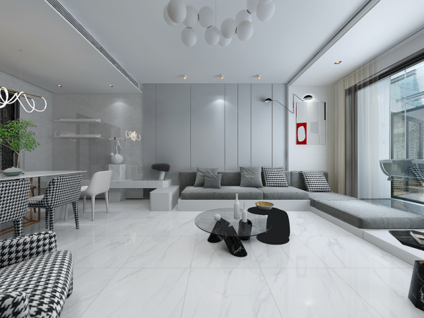 Керамогранит CB6Y124PA 600*600*8 белый мрамор полированный (0,36*4*40)