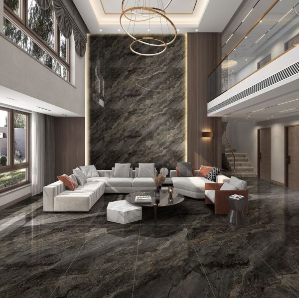 Керамогранит 1200*600*9 коричневый мрамор полированный (0,72*3) Китай