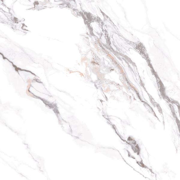 Калакатта бело-серый мрамор B60606 Керамогранит 600*600 полированный (0,36*5=1,8) Казахстан