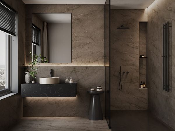 Choco brown (Чоко кор) PG 01 КГ 600х1200 (калибр F 594*1194)(0,72*2=1,44*27)Gracia Ceramica