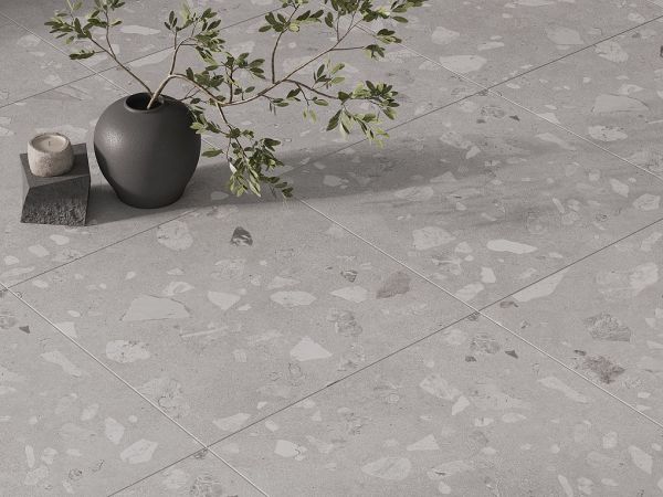 Terrazzo grey (Терраццо серый) PG 01 Керамогранит 450х450 (0,203*8=1,62*26)Gracia ceramica