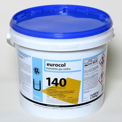 Клей для полов с плоским основанием и высоких нагрузок 140 Euromix PU Pro PRO  на основе полиуретана, 2к, 13,4кг