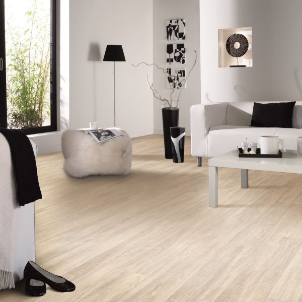 Паркетная доска TARKETT SALSA ART Ясень Уайт Канвас / Ash White Canvas 550050032  3-полосная, под полуматовым лаком, 2283х194х14мм