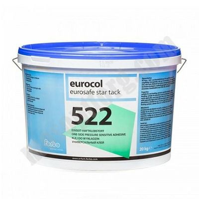 Клей для всех видов ПВХ покрытий EUROCOL FORBO 522 Eurosafe Star Tack на основе сополимерной дисперсии 1к 20кг