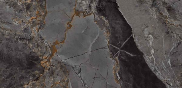 Керамогранит Marble Dark 600x1200 полированный черный MOG502