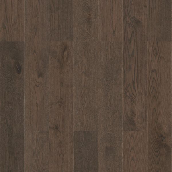 Паркетная доска STEP XL & L Дуб Барон Темный / Oak Baron Brown 1-полосная, брашированная, под матовым лаком, V2