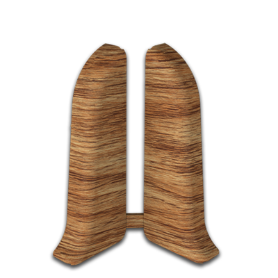 Заглушка правая и левая / Торцевые элементы для плинтуса ПВХ LEXIDA  55мм