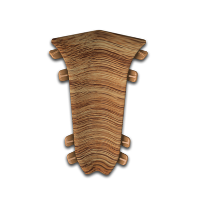 Угол внутренний для плинтуса ПВХ LEXIDA  55мм