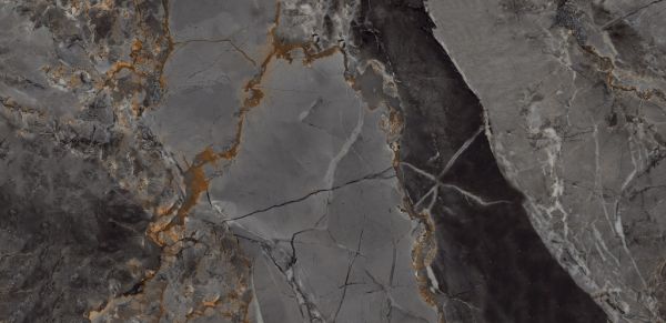 Керамогранит Marble (Марбл) Dark Brown 600x1200 полированный черный MOG502
